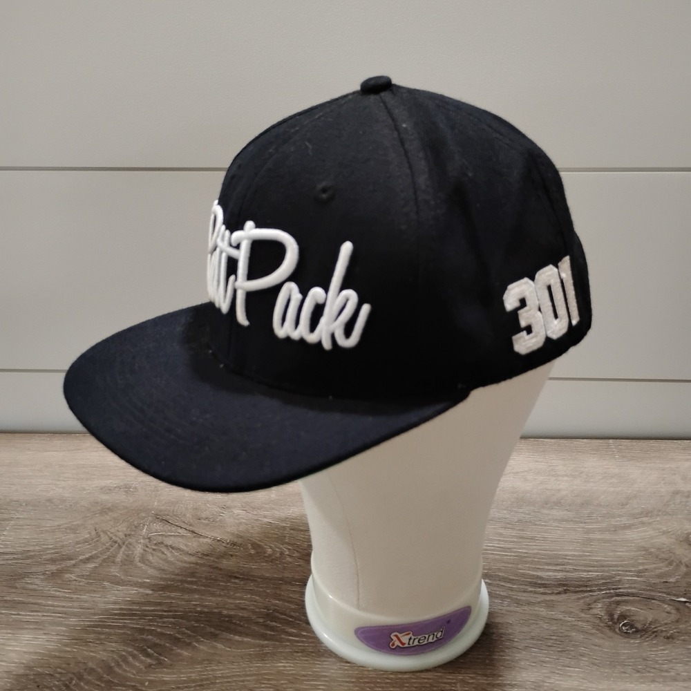 Logic RattPack Hat Cap Snapback Black 301 Mens Music Rap Hip Hop Script Maryland